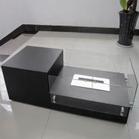 Журнальный столик с биокамином FireLounge Essence, черный