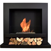 Напольный биокамин Starck черный